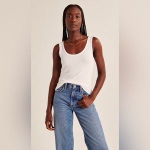 Abercrombie and Fitch Featherweight Rib Scoopneck Tanktop